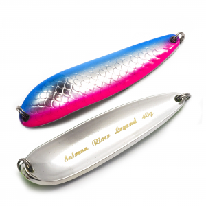 Блесна Salmon River Legend 34гр Blue-Silver-Pink